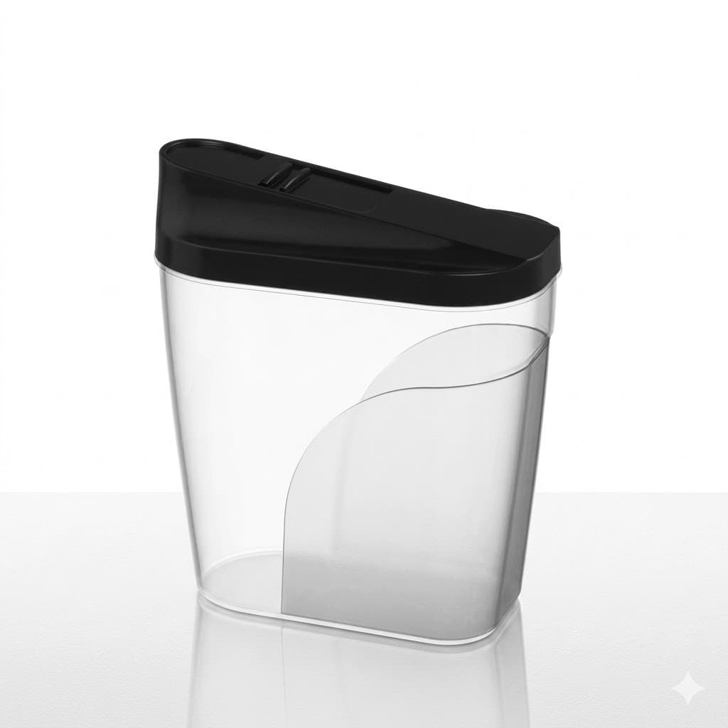 Farinheiro e Açucareiro Pote Multiuso 1 Litro Preto/ - Uninjet