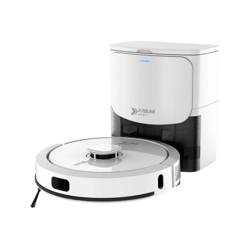 Robô Aspirador e Passa Pano KABUM! smart 900 - 5 Modos de Limpeza, Base 2 em 1, Mapeamento 3D - 220v - Branco - KBSF011