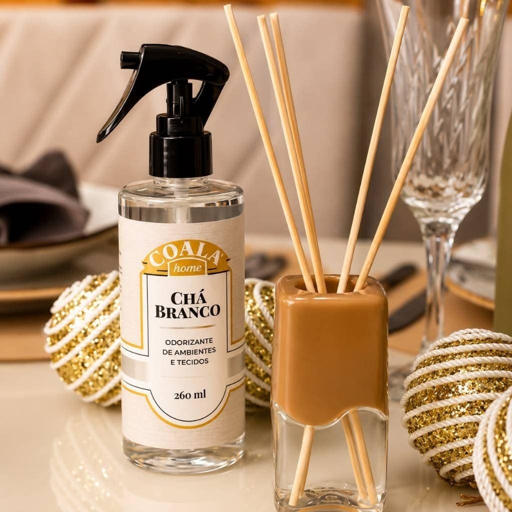 Odorizante de Ambientes e Tecidos Chá Branco 260ml - Fragrância Sofisticada e Frescor Prolongado