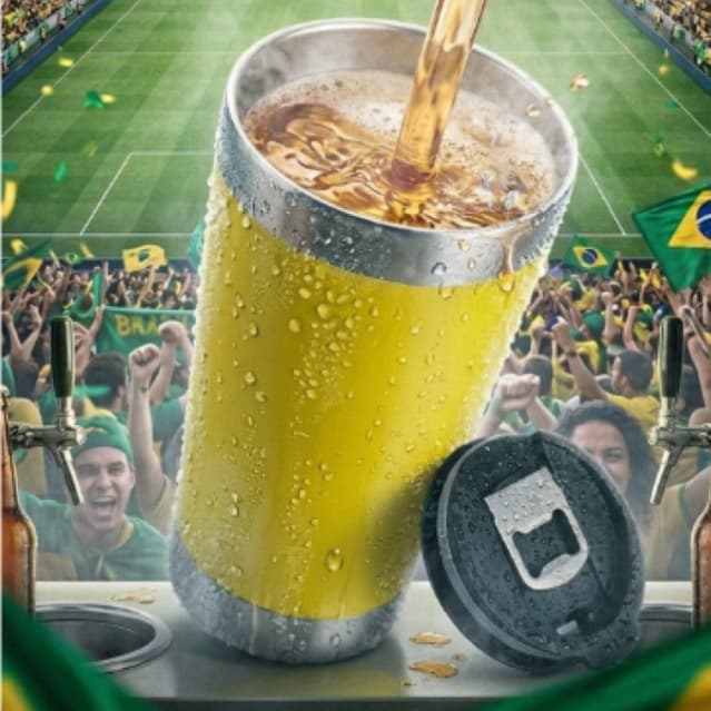 COPO TÉRMICO COM ABRIDOR DE GARRAFA 473ML