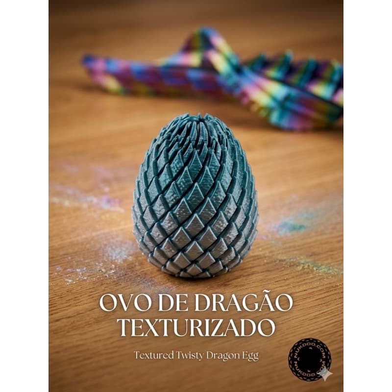 Ovo de Dragão Texturizado 3D Sensorial - Fidget Toy Colecionável