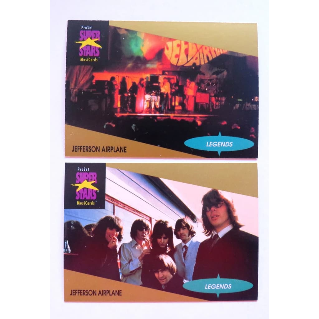 2 music cards legend Jefferson Airplane original novas top