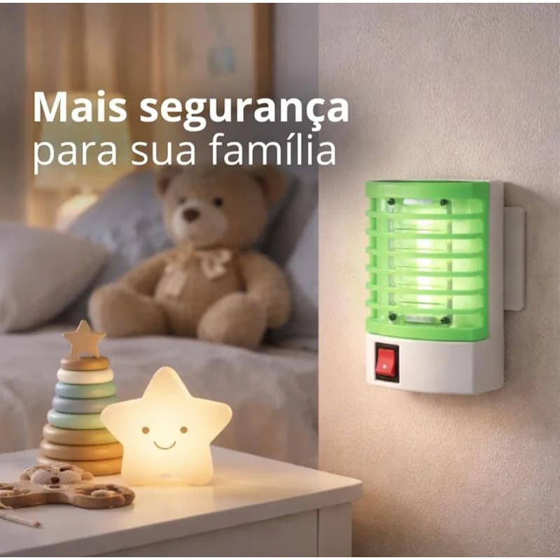 ⚡ Mata Mosquitos Elétrico com Luz Atrativa | Armadilha Elétrica para Mosquitos, Pernilongos e Insetos Voadores