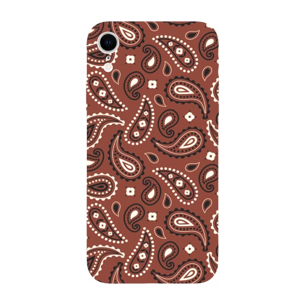 Capinha para iPhone XR Anti Impacto Fashion - BANDANA MARROM