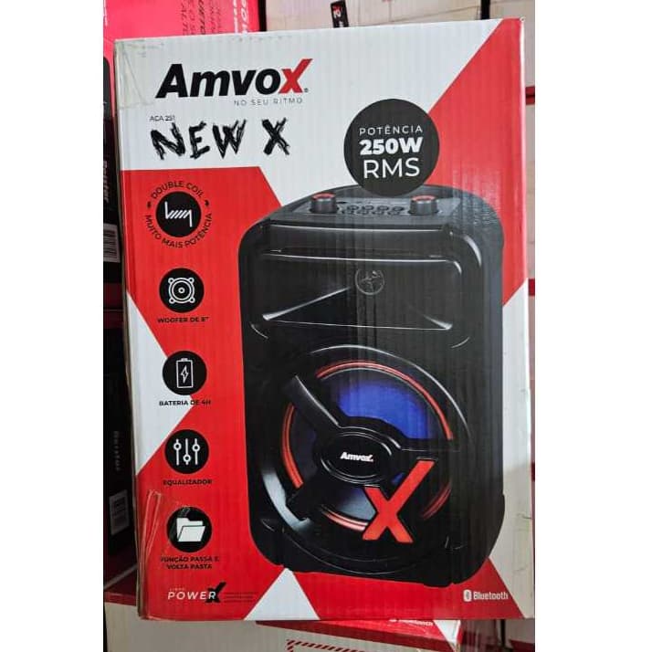 caixa de som bluethooth amvox aca251