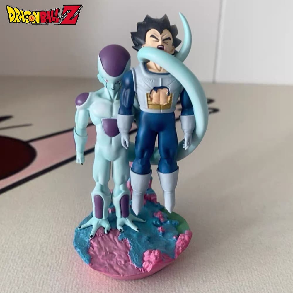 Kit Action Figures Dragon Ball Frieza e Vegeta 9,5cm Bonecos Colecionáveis PVC Anime