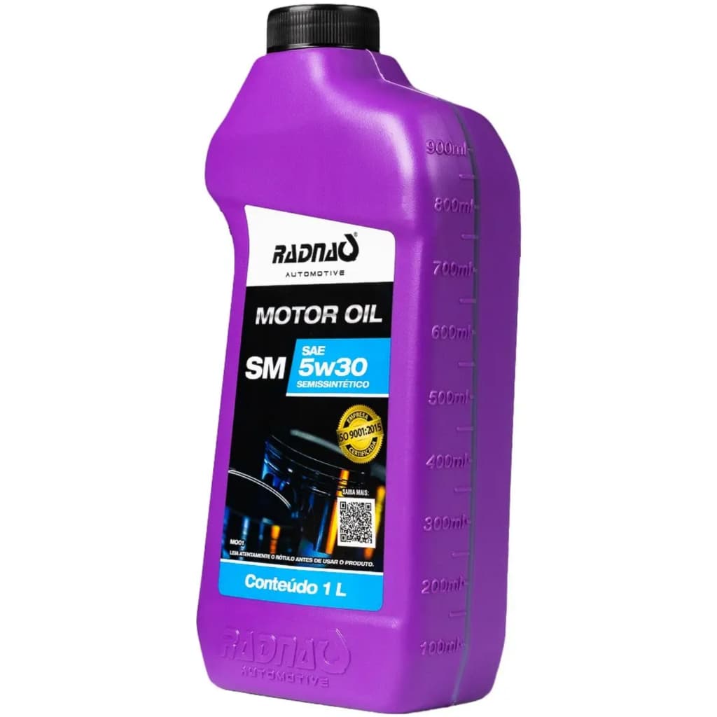 Óleo Motor Radnaq Sae 5w30 Api Sm Semissintético 1 Litro