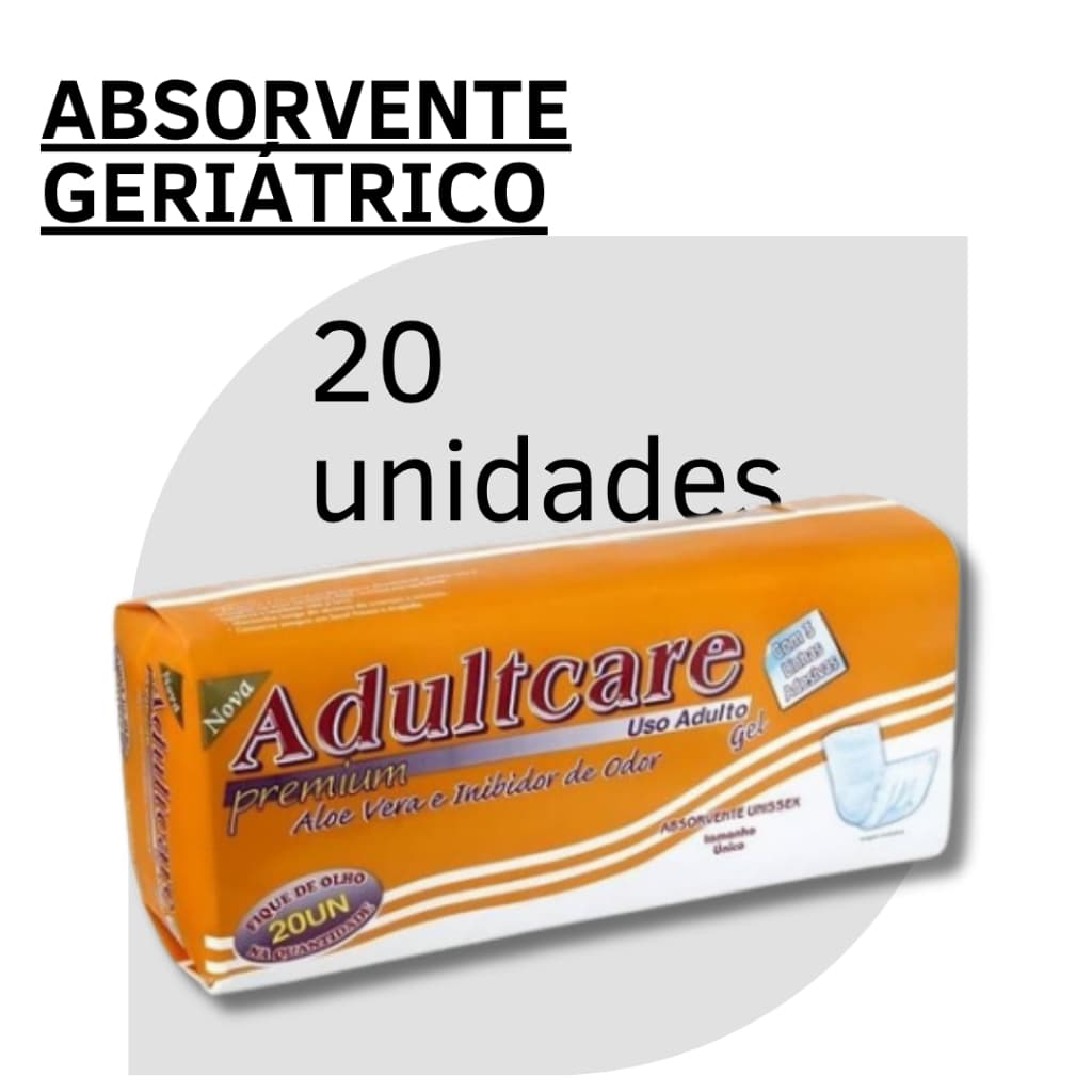 Kit Absorvente Adultcare Premium com 20/40/60