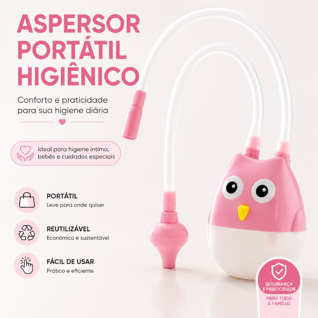 Aspersor Portátil Para Higiene Íntima Bebê Limpeza Banheiro