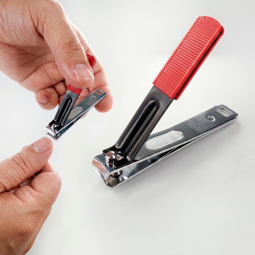 cortador de unha grande alicate aparador corta-unha encravada grossa com lixa profissional Aço inox