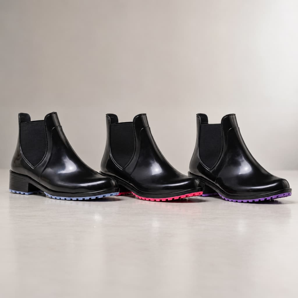 Bota Galocha Feminina Com Elastico Soleta Colorida Confortável Inverno Promoção