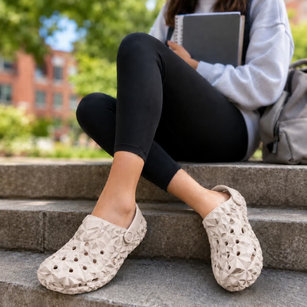Sandália Babuche Diamante IT Shoes Unissex 3D Em EVA Super Macio Antiderrapante Ortopédico