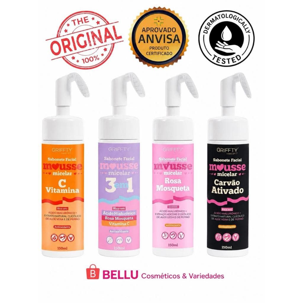 Mousse Facial  Micelar - Espuma de Limpeza - Griffty