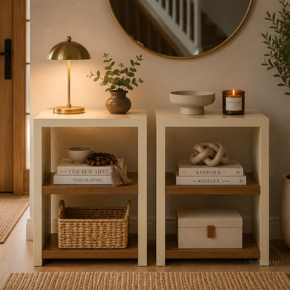 KIT 2 Mesas de Cabeceira Nicho Quarto MDF – Organize e Decore Seu Quarto com Estilo MDP/MDF