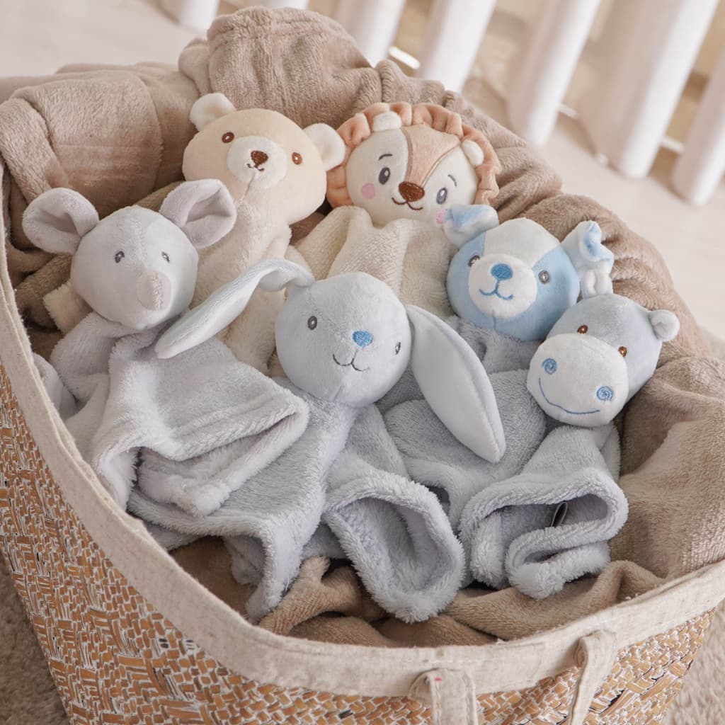 Naninha Plush Safari Premium Bebê Menino Unissex Animais Macia Pelucia Brinquedo Paninho de Dormir