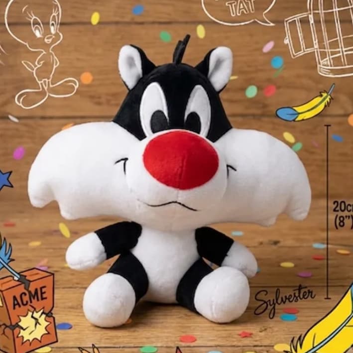 Pelúcia Frajola Looney Tunes 20cm Macio Antialérgico Infantil Presente Decoração