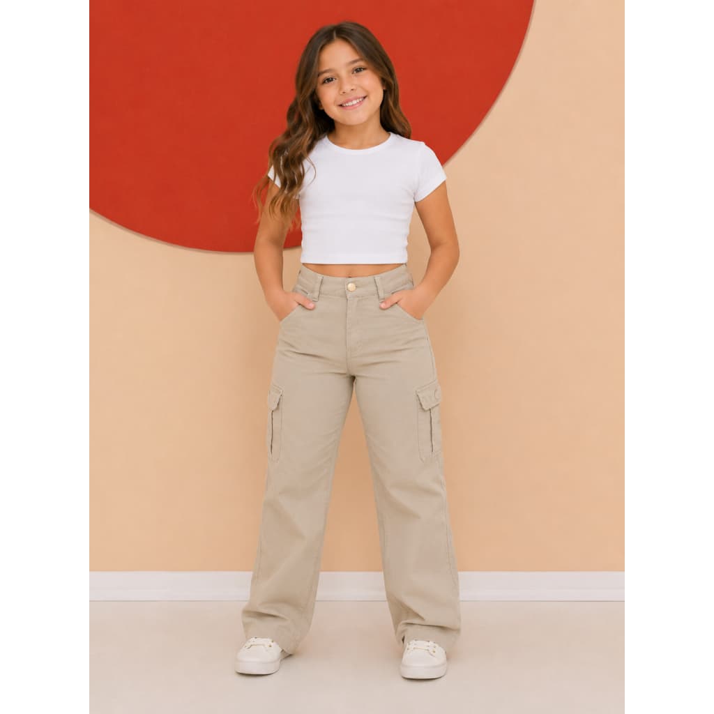 Calça jeans Wide Leg Juvenil