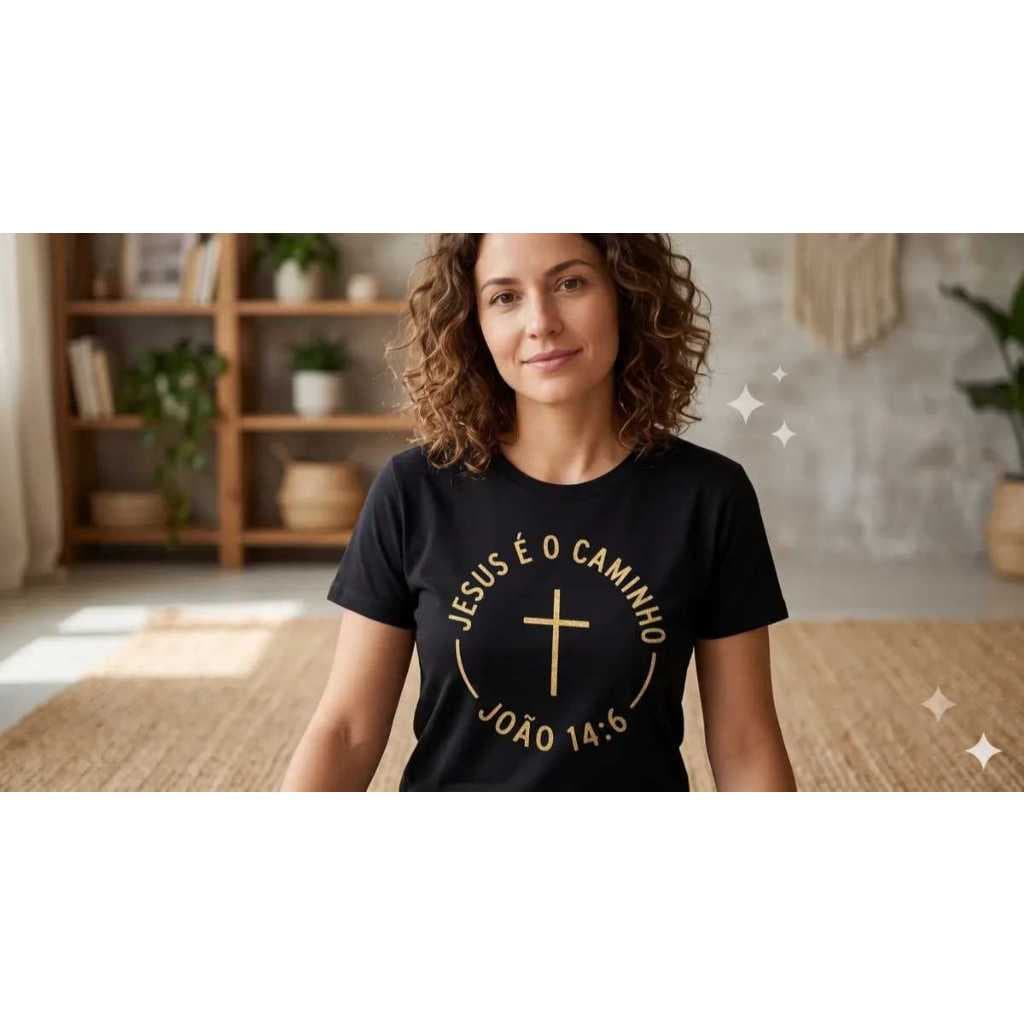 Camiseta Jesus É O Caminho Camiseta Evangélica Cristã