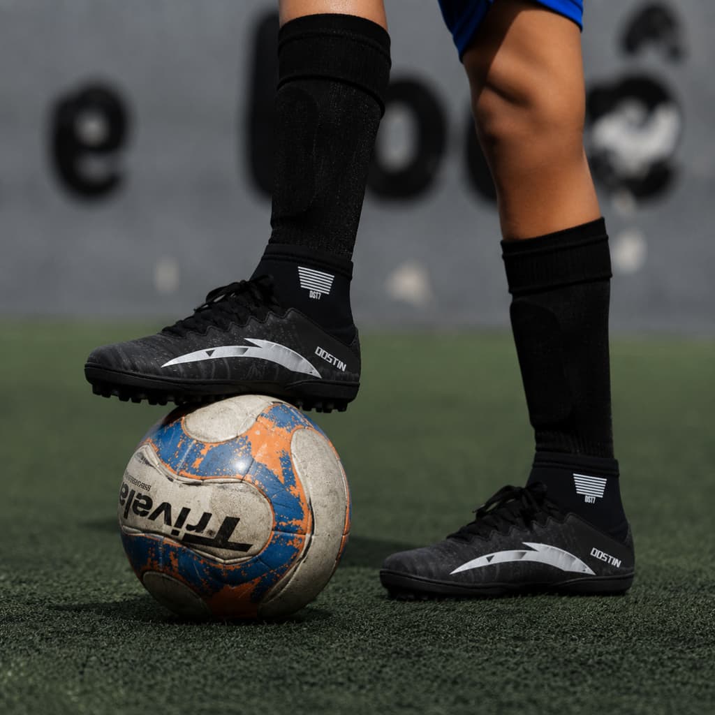 Chuteira Society Costurada Resistente Futebol + Meião 28 ao 43 - Envio Já Promoção