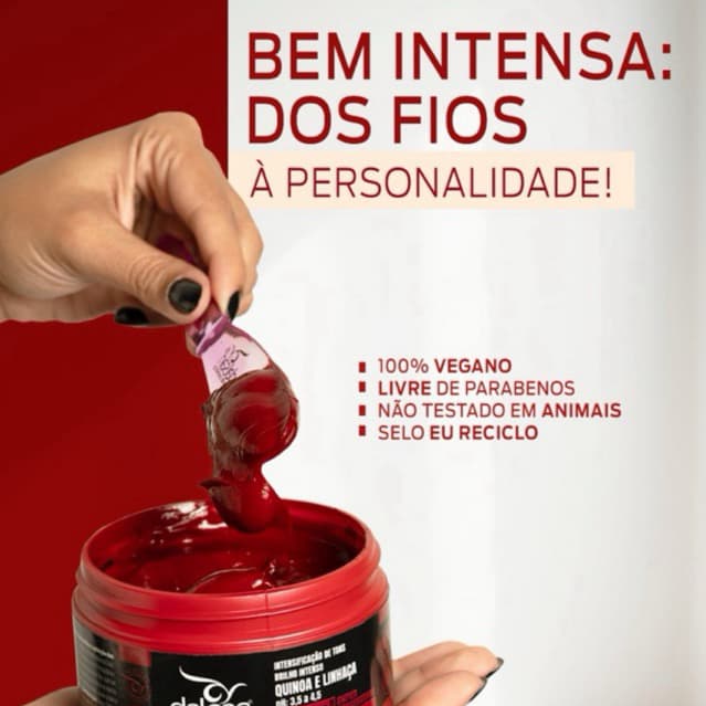 MÁSCARA VERMELHA SUPER PIGMENTADA DALSAN 250g