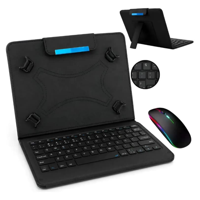 Capa Com Teclado + Mouse Para Tablet Vaio Tl10 Tela 10.4''