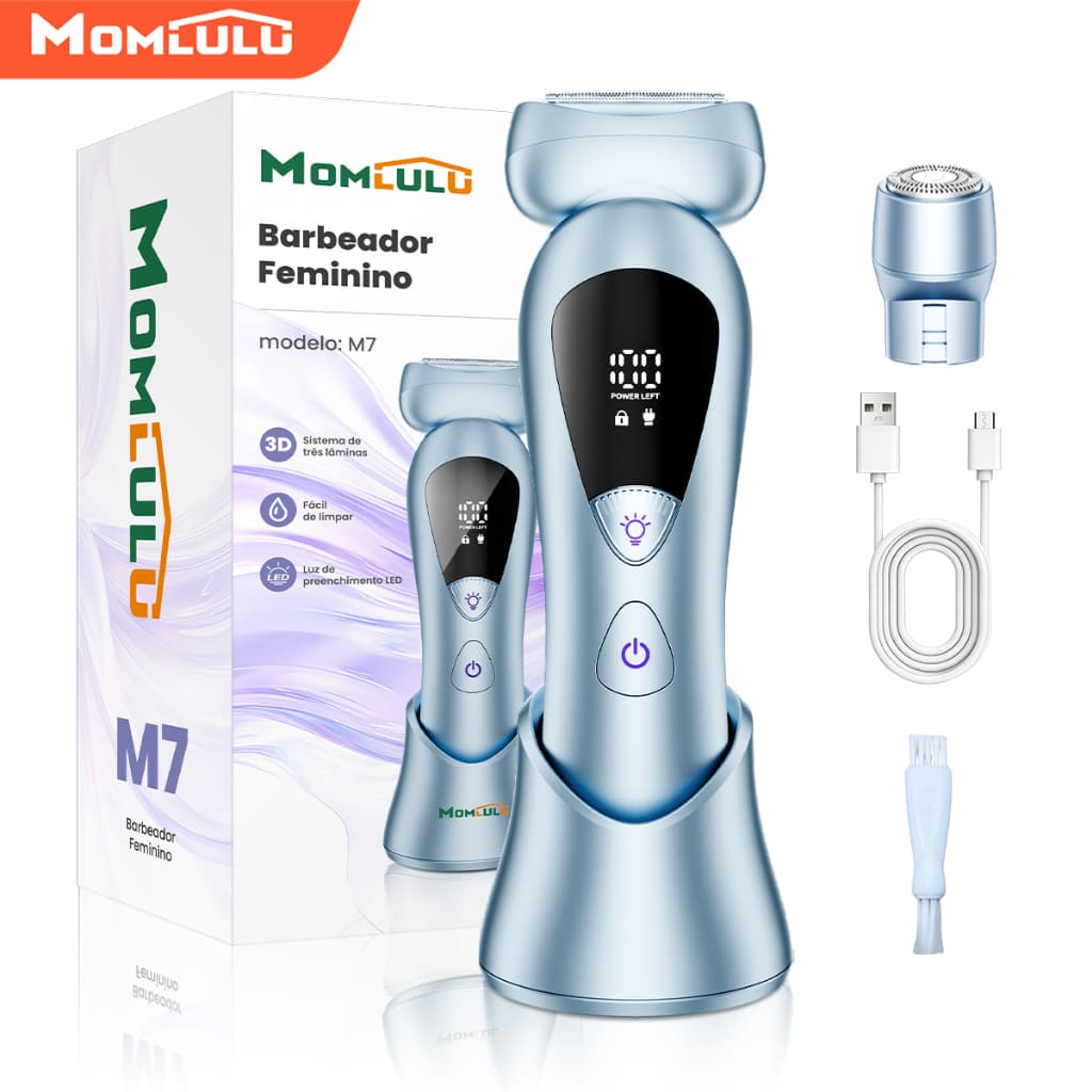 MOMLULU Barbeador Elétrico Com luzes LED Para Mulheres Remoção De Corporais Aparador De Pelos Do Nariz e Sobrancelhas