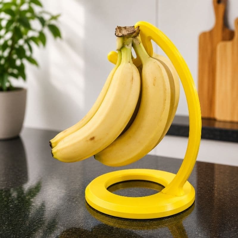 Suporte para Bananas de Mesa Premium | Porta Banana para Bancada | Organizador de Cozinha | Fruteira Suspensa|Disponível