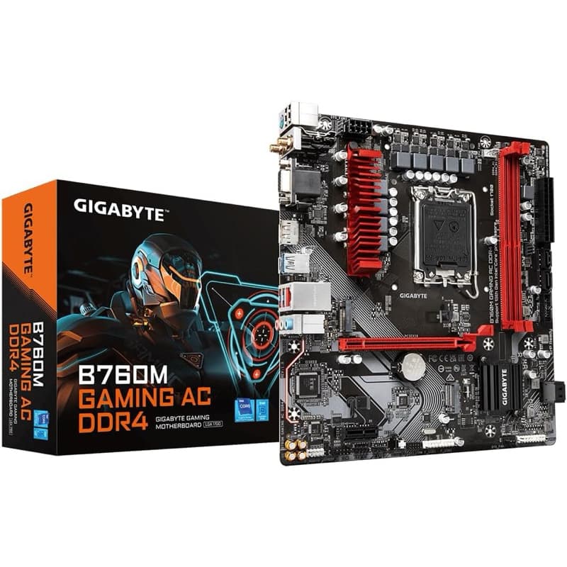 Placa Mãe Gigabyte B760M Gaming AC DDR4 WiFi Intel LGA1700