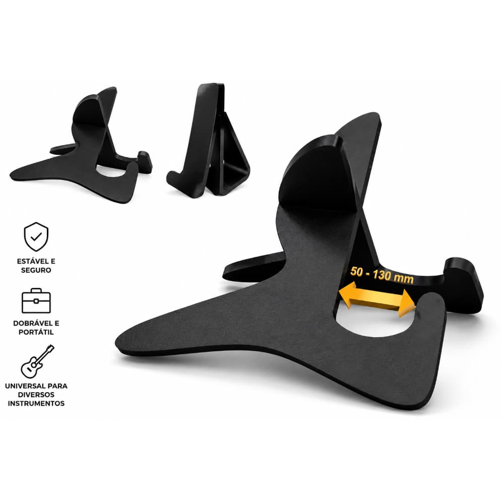 Base Dobrável Para Guitarra Violão E Baixo Suporte De Piso Universal Resistente Compacto Para Instrumentos Musicais