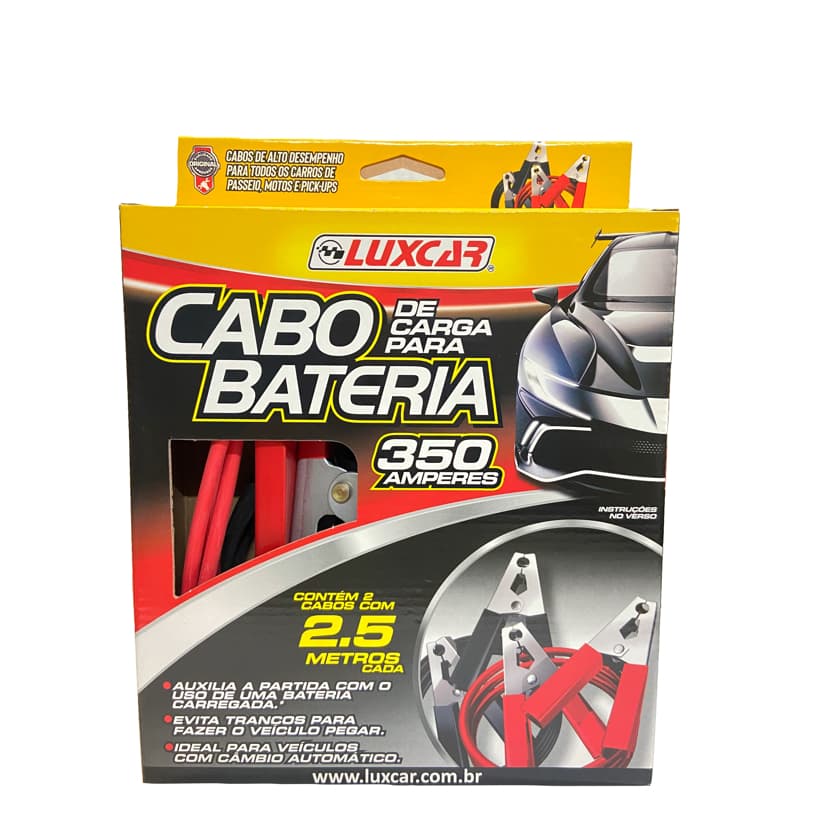 Cabo De Carga De Bateria Chupeta Carro Luxcar 350 Amperes