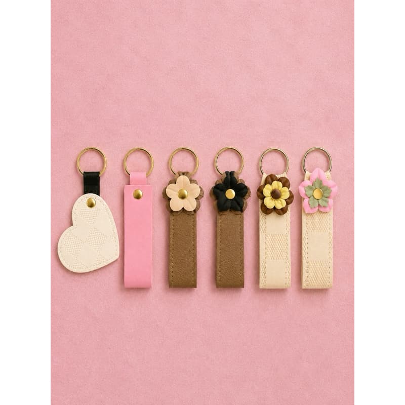 Chaveiro Feminino e Masculino em Couro sintético para Lembranças/Presentes 1 unidade e 2 unidades