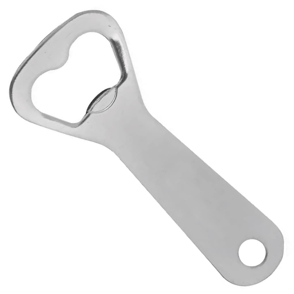 Abridor de Garrafas Aço Inox Ergonomico Cozinha Prata 10cm Metal Unidade
