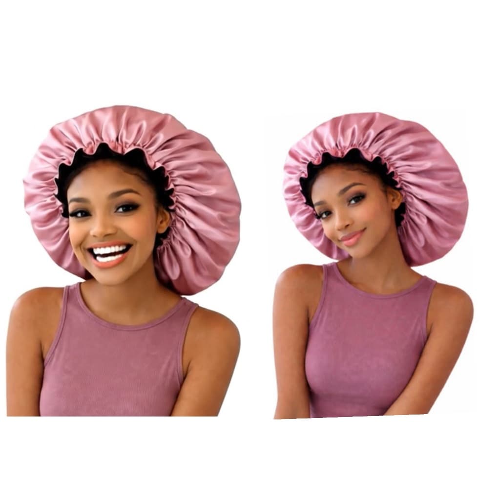 Toucas de cetim extra grande/ Kit com duas unidades/ antifrizz