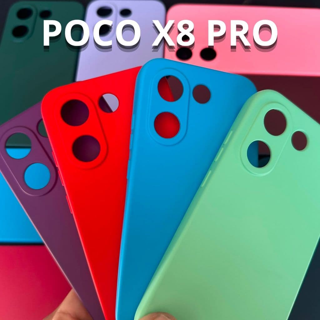 Capa Capinha + Pelicula 3D Para Xiaomi Poco X8 PRO Case Silicone Aveludada
