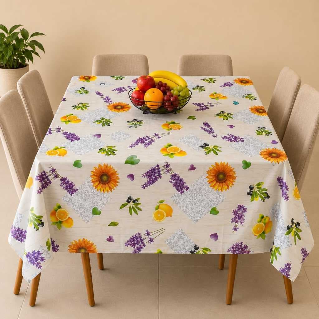 Toalha De Mesa Barata Impermeável Mesa 4 e 6 Cadeiras Fácil de Limpar - PVC - Mega Promoção