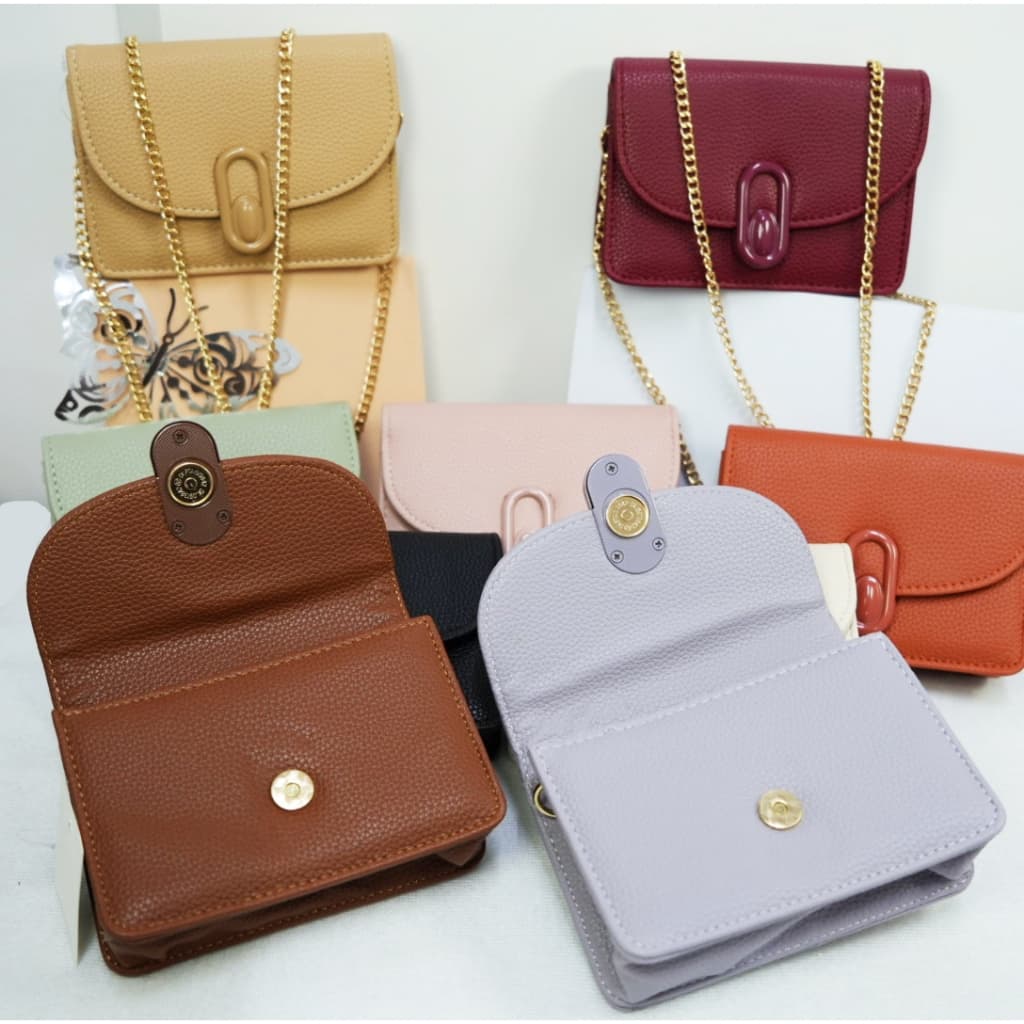 Mini Bolsa de Ombro Com Alça Carteira Feminina Pequeno PU couro C986 LD