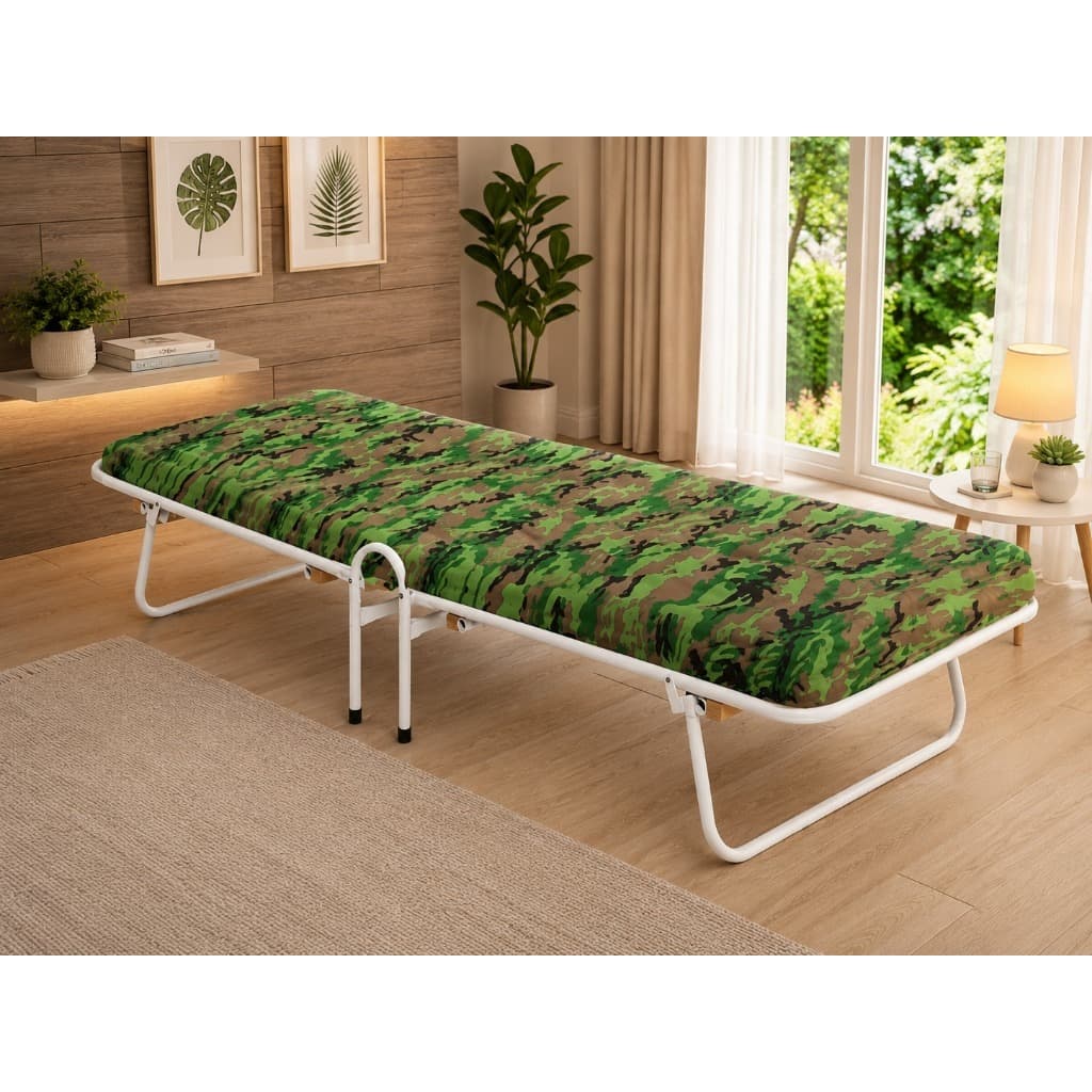 Cama Dobrável, Camping, Acampar, Cama Portátil com Colchão