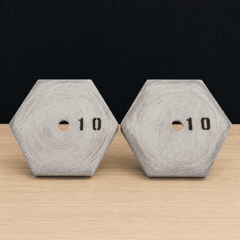2 x 10kg Anilhas para Musculação / Par de Anilhas - Total: 20kg / A PRONTA ENTREGA  -  PROMOÇÃO