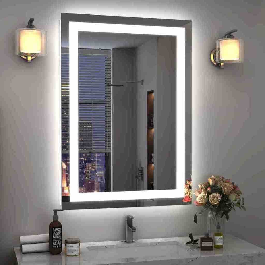 QUEIMA DE ESTOQUE! Espelho LED Touch Jateado Redondo e Quadrado