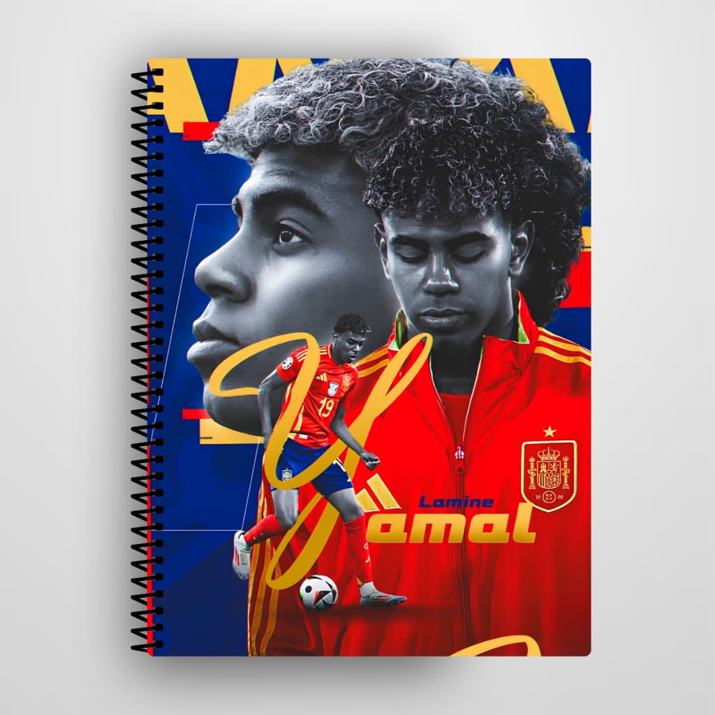 Caderno Yamal Personalizado Capa Dura 1 e 10 Matérias