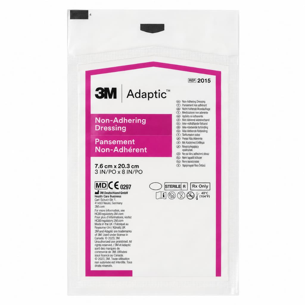1 Pacote C/ 3 Unidades Curativo Adaptic 7.6 X 20.3 Cm - 3m