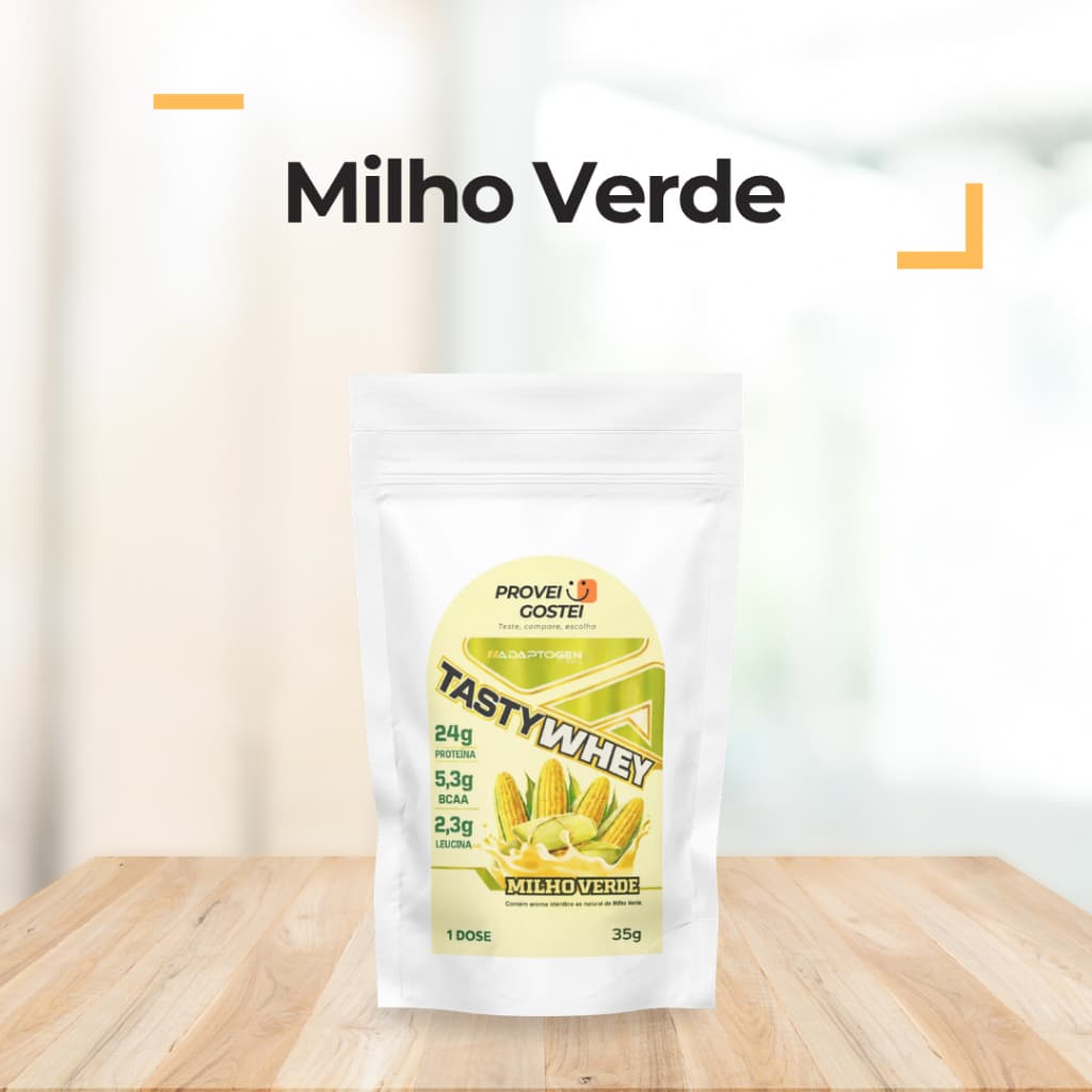 Tasty Whey - Milho Verde - Sachê 35g | Suplemento Alimentar Proteico