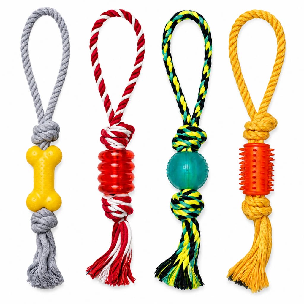 Brinquedo Pet Super Resistente para Cachorro Corda Bola Interativo