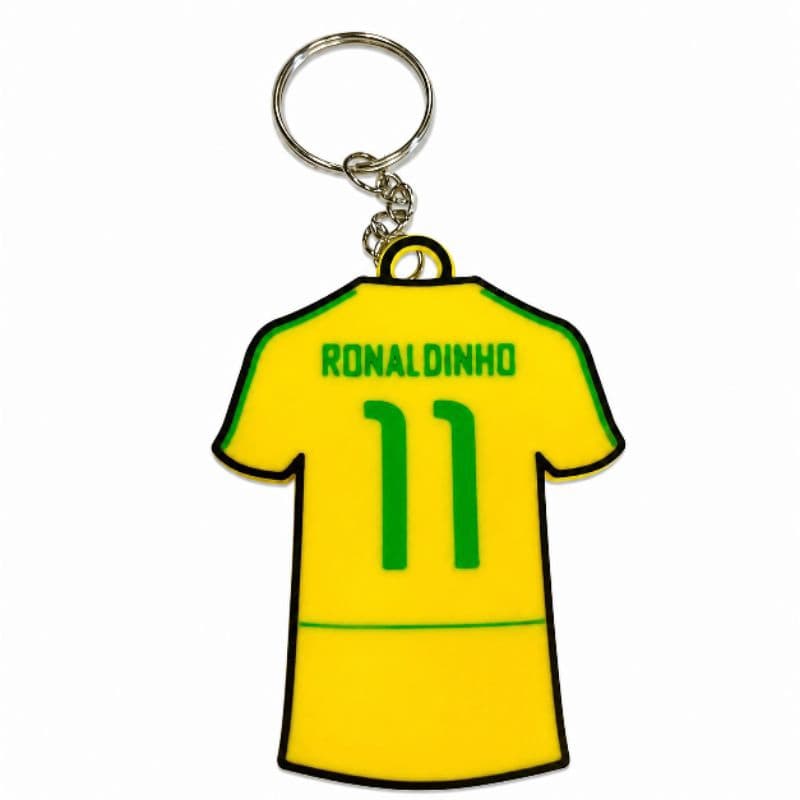 🏆🇧🇷 Chaveiro Camisa Brasil - Ronaldinho Gaúcho - Nº 11 ✨ Impressão 3D Resistente