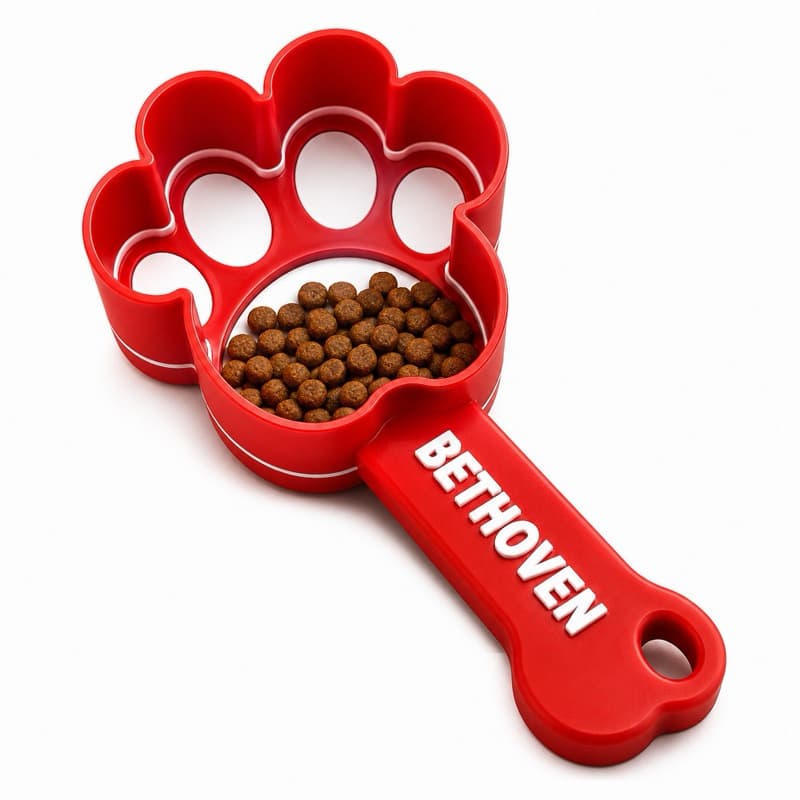 Colher Medidora de Ração Personalizada  com nome para Cães e Gatos / Pá Dosadora