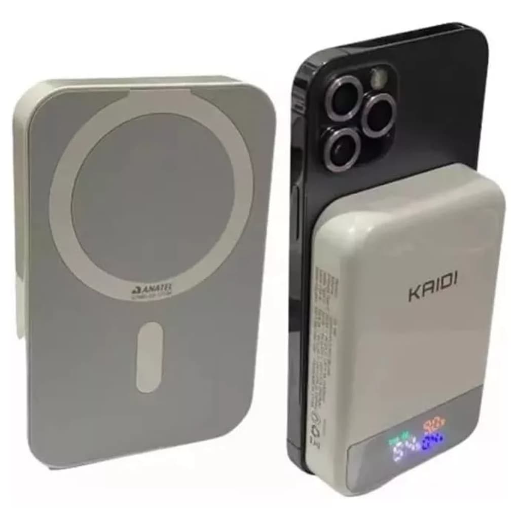 Carregador Portátil Indução Powerbank Kaidi KD-998 Turbo 22.5w 10000mah