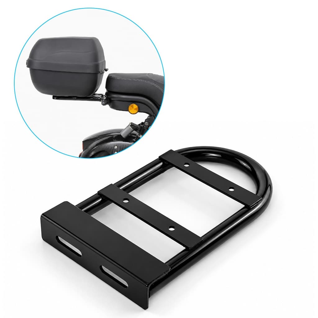 Suporte Bau Bagageiro Scooter Elétrica X11 X12 X13 X14 X15 Bolin Preto