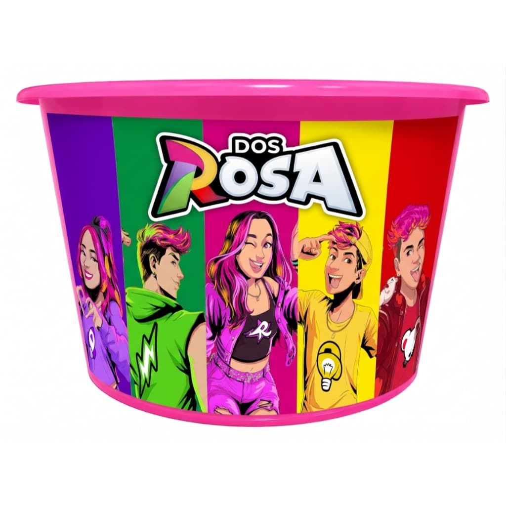 20 baldes de pipoca personalizados Dos Rosa Emilly Vicky