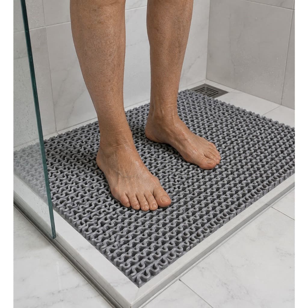 Tapete Banheiro Antiderrapante Premium para Box PVC Lavável Segurança Crianças Idosos Antimofo Limpeza Segurança Saunas