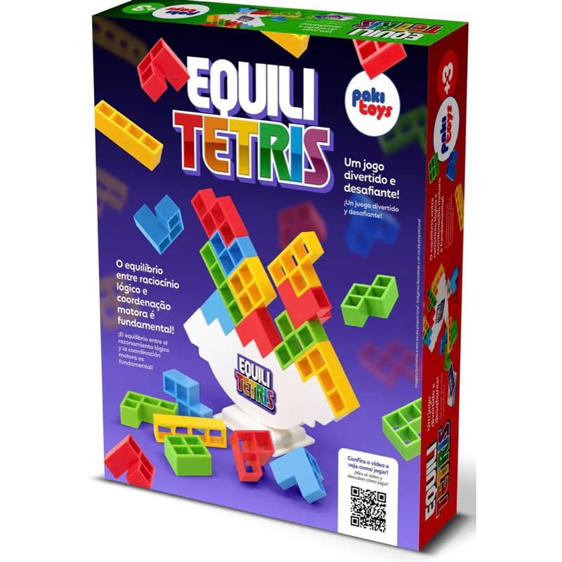 Jogo Equili Tetris Brinquedo de Raciocínio Lógico Brinquedo Educativo